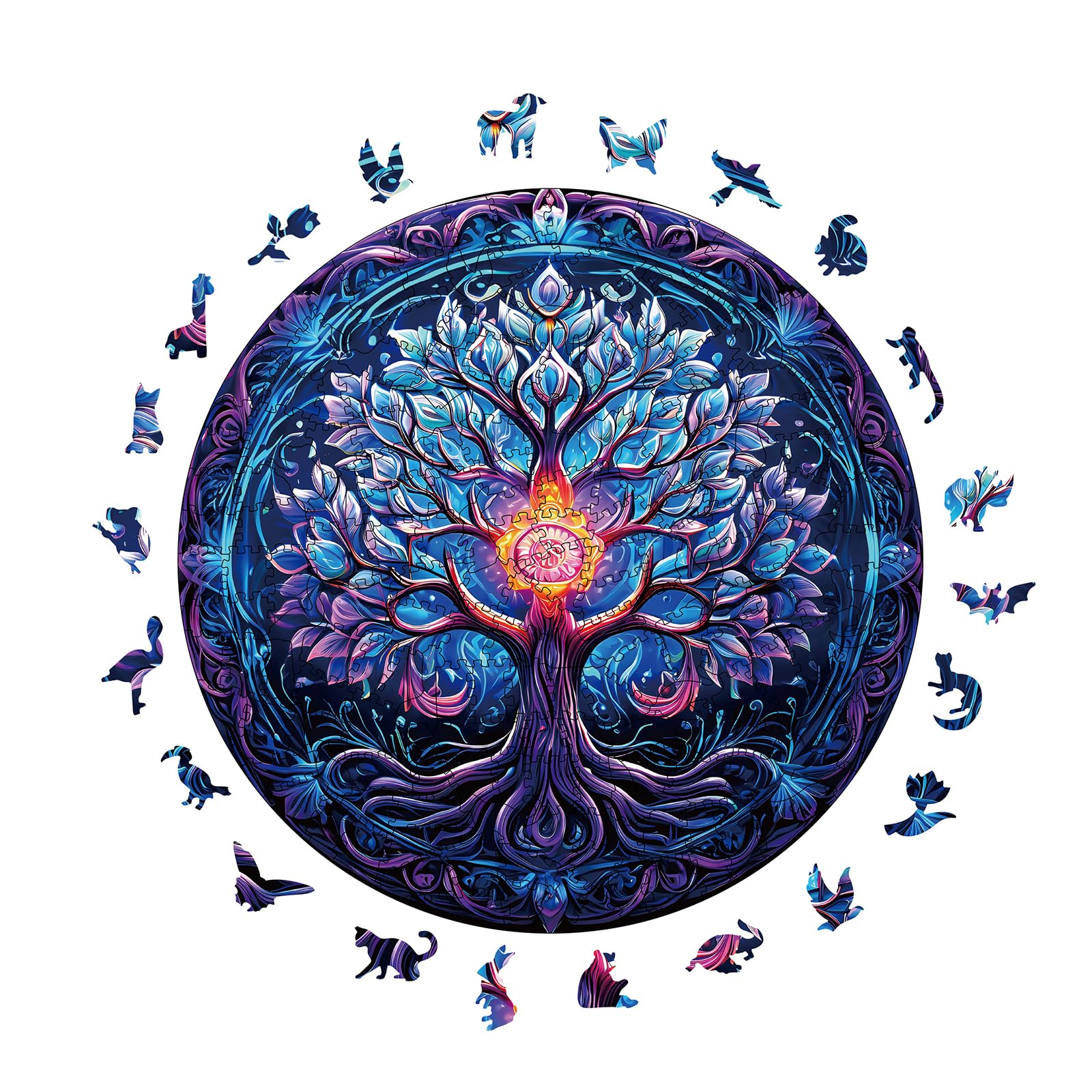 Our Family Legacy "Tree of Life" 3D Wooden Mandala Puzzle – 200pc Set