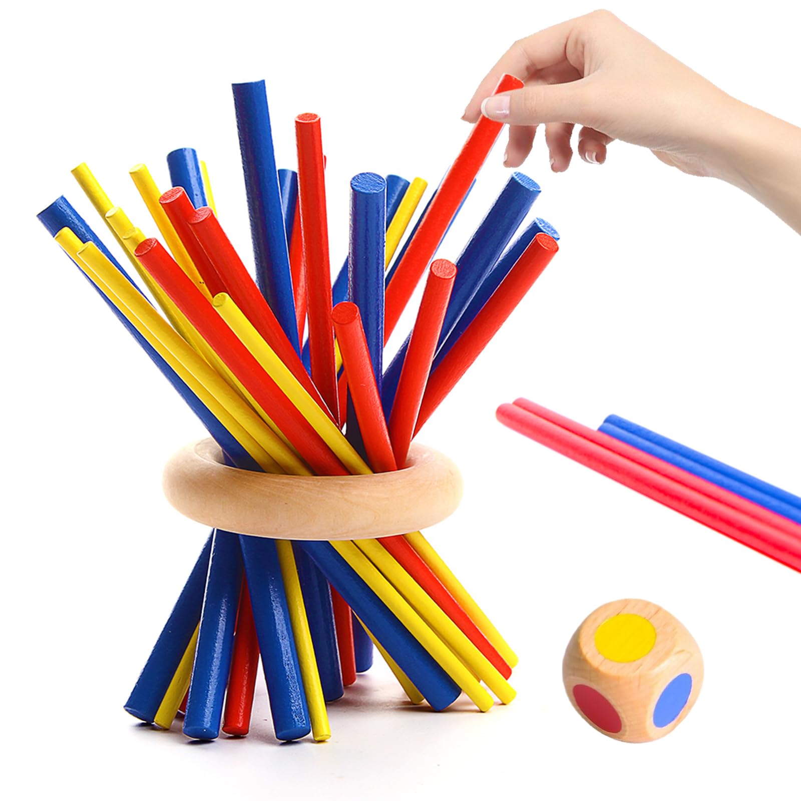 Our Family Story Deluxe Wooden Colors & Balance Steady Game Set