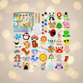Bilingual Family DIY Wooden Fridge Magnet Painting Kit – 40-Piece Mega Bundle