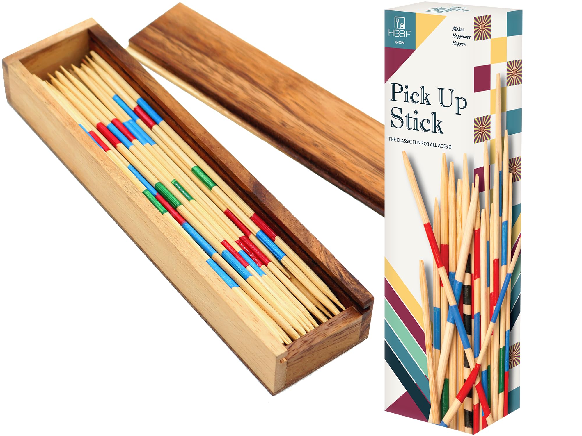 Our Family Story Heirloom Wooden Pick-Up Sticks Game Set