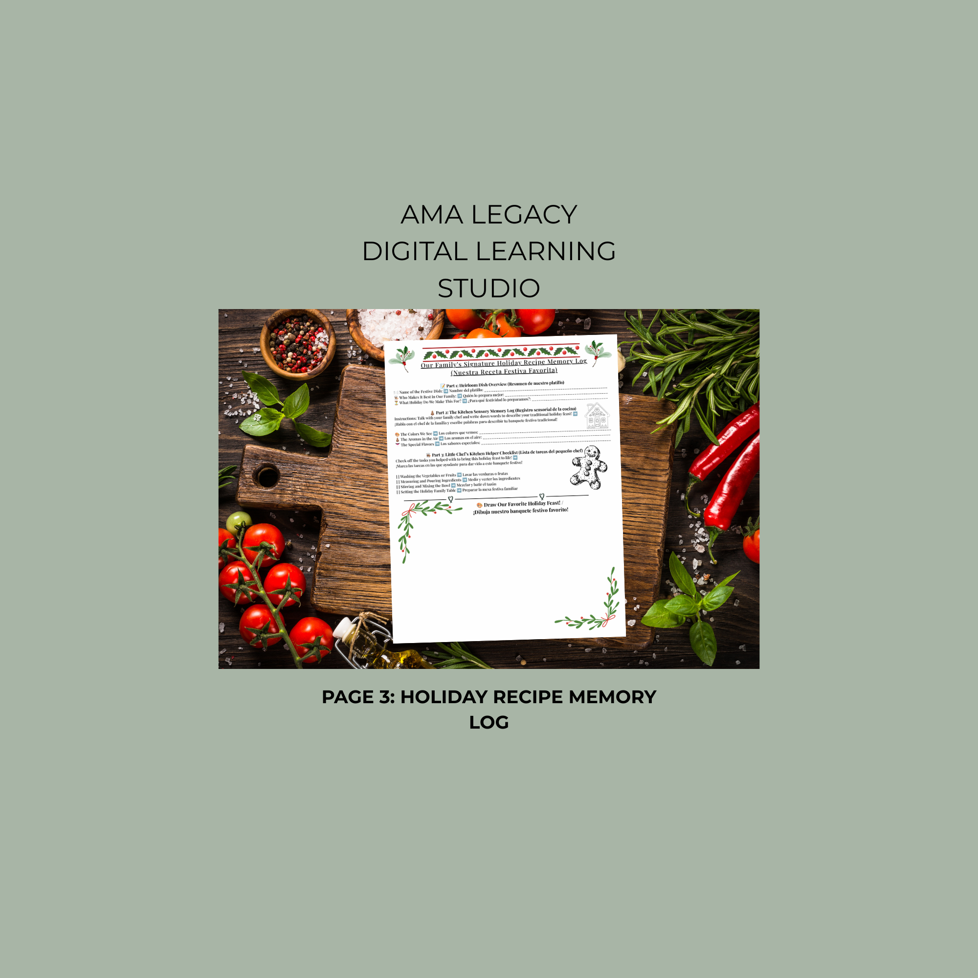 Holiday Traditions "Seasonal Activities" Digital Checklist & Activity Toolkit