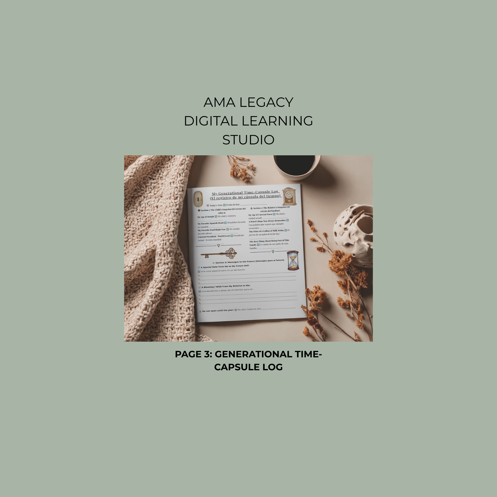 Our Family Story "Generational Memory" Digital Journal & Activity Toolkit