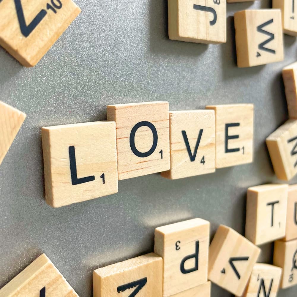 Bilingual Kitchen Wooden Letter Magnets – 52-Piece Premium Montessori Set